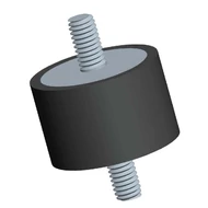 Hengeres gumi rezgéscsillapító 1-es típus (két oldalán csavarral)