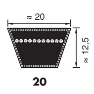 Profil 20 ékszíjak