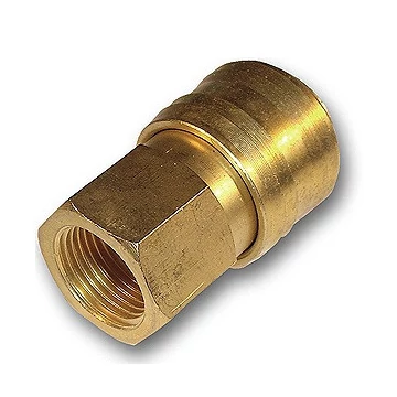 Gyorscsatlakozó belsőmenet 1/4 colos, réz Gyorscsatlakozó belsőmenet 1/4 colos, réz