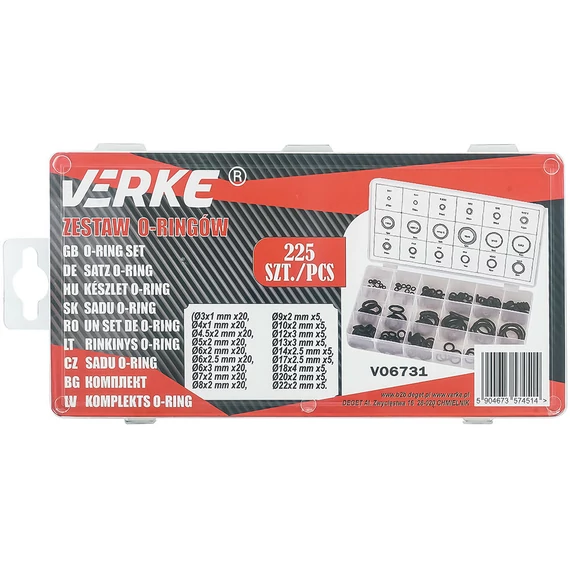 O-ring klt. 225db, VERKE